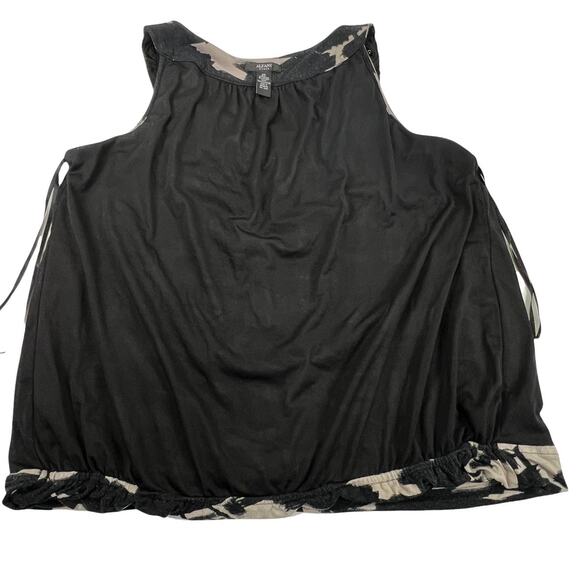 Alfani Embellished Neckline Sleeveless Balloon Bubble Hem Tank Top Blouse 2X - Picture 6 of 11